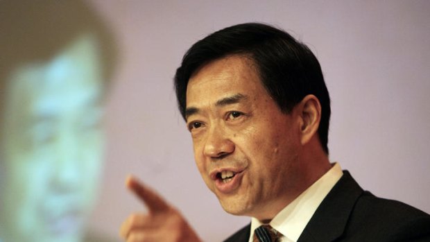 Chinese politician Bo Xilai.