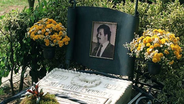 Escobar's grave in Medellin, Colombia.
