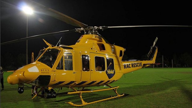 The RAC Rescue Helicopter was sent to a crash on Great Easter Highway.