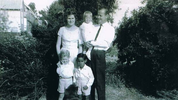Russell Moore with his adoptive parents, Nestor and Graham Savage.