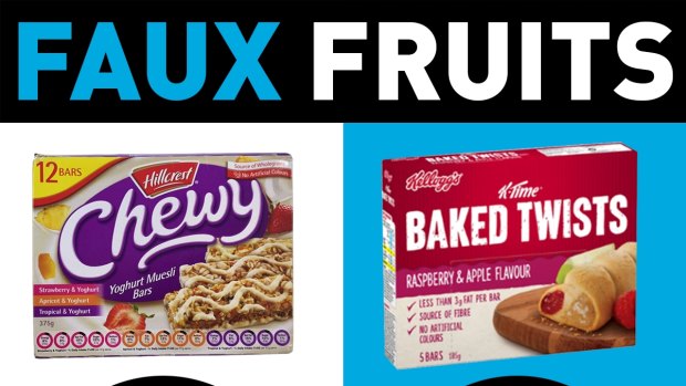 Choice found snack bars by Kellogg's and Aldi were misleading for using images of real fruit on their packaging.