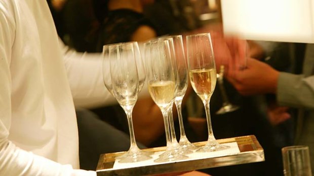 Bottoms up: Australians are drinking champagne at record levels.