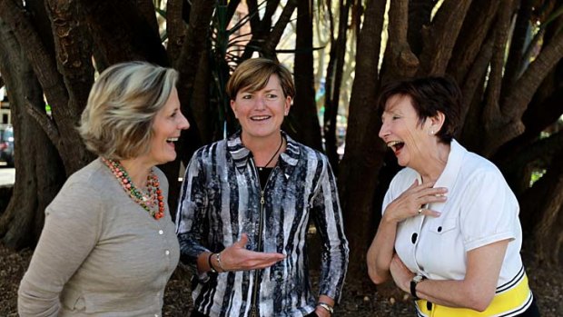 Seeking a Town Hall takeover ... Lucy Turnbull, Christine Forster and Kathryn Greiner. They are backing the Liberal Party at Saturday's election for Sydney lord mayor.