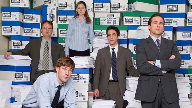 The cast of the US remake of <i>The Office</i>.