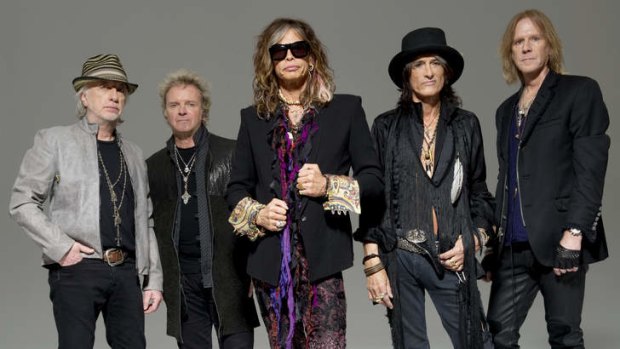 Joe Perry (second from right): 'It's been an amazing trip'.