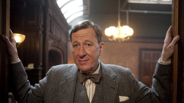 Gefforey Rush as Lionel Logue in <i>The King's Speech</i>.
