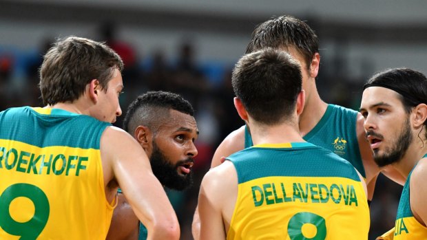 Failed to produice: the Boomers were thrashed by Serbia.