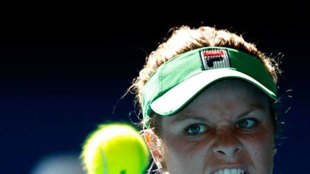 Hard road ... Kim Clijsters won her first grand slam final on her fourth attempt.