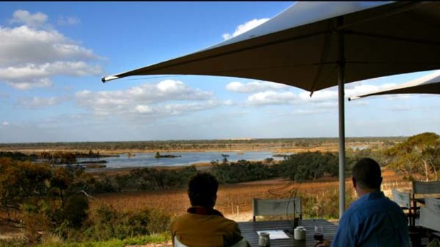 Banrock Station's restaurant overlooks wetlands.