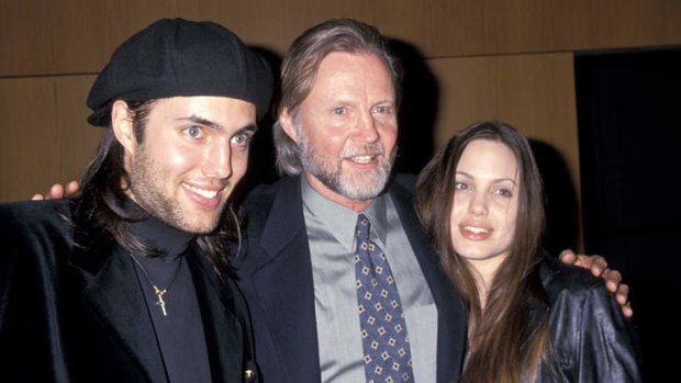 Complicated history: With her brother, James Haven, and father, Jon Voight, in 1994.
