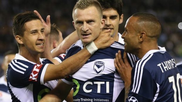 Perfect match: Besart Berisha and Melbourne Victory are off to a perfect start.