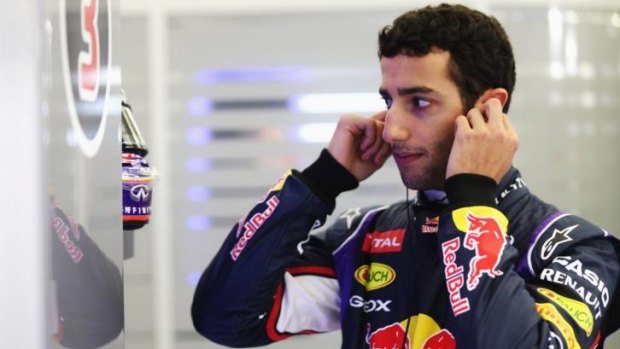 In the hot seat: Red Bull's new man Daniel Ricciardo.