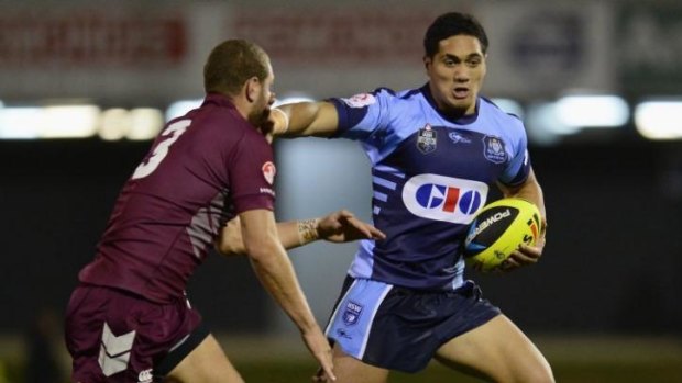 Class act: Sione Mata'utia was a star for NSW in their under 20s Origin win over Queensland.