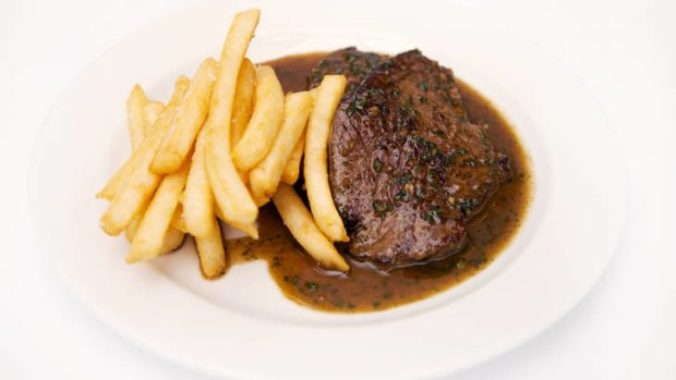 Last of the locals ... the Bellevue menu, which includes steak Diane, is an ode to old-fashioned pub food.