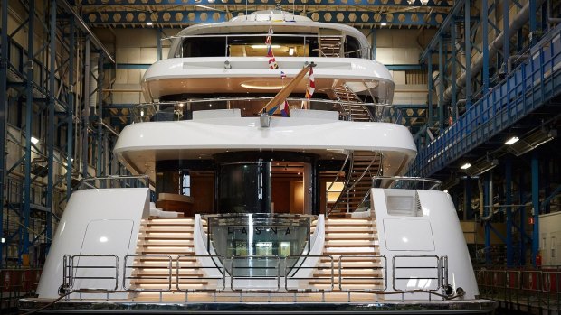Aussie John Symond's new superyacht.