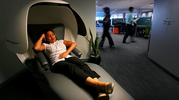 Many companies are installing "nap pods" to encourage staff to recharge via a quick snooze.