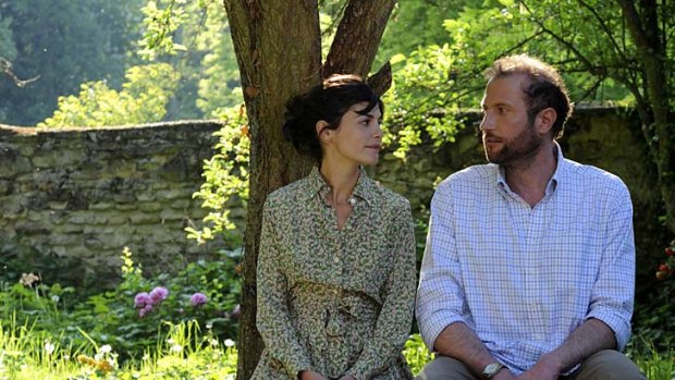 Audrey Tautou and Francois Damiens in <em>Delicacy</em>.