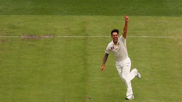 Back on top: Mitchell Johnson is one of the ''greatest athletes'' that captain Michael Clarke has seen in cricket.