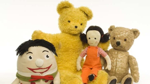 Stuffing of legends &#8230; (from left) Play School''s Humpty, Big Ted, Jemima and Little Ted.