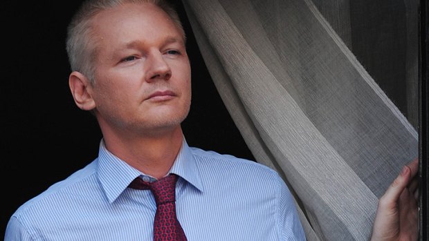 Look out, Senate ... Julian Assange is still holed up in Ecuador's embassy in the UK.