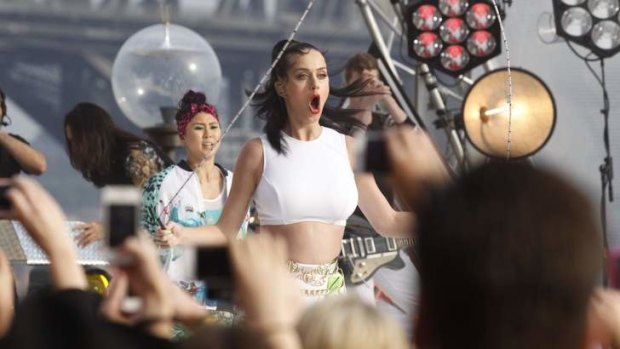 Owning the Twittersphere ... Katy Perry certainly has a lot of fans, even when performing in Sydney recently.