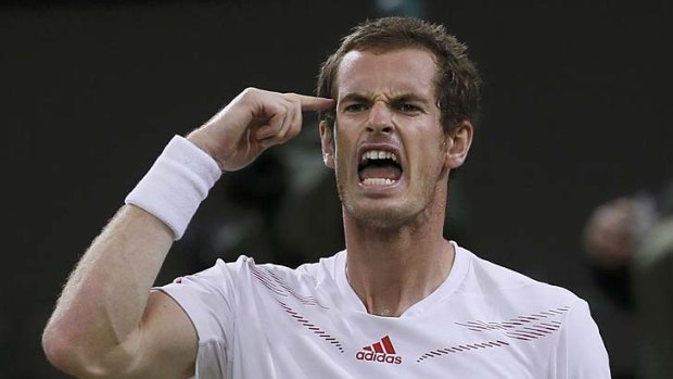 Get the point: Andy Murray has a clear road to the final.