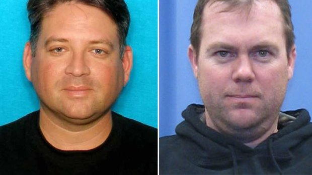 TV host Gregory Rodriguez, left, who was shot and killed by Wayne Bengston, right.