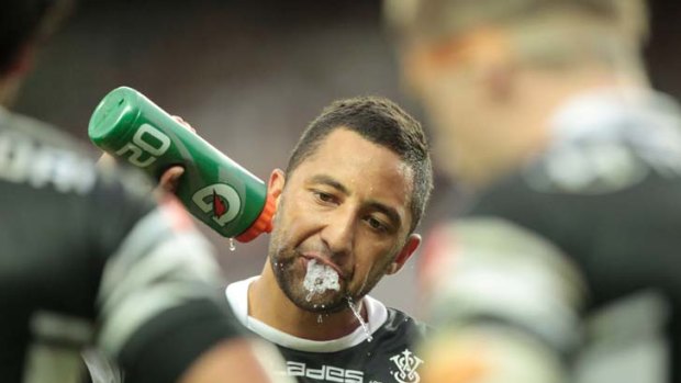 Shock loss &#8230; Benji Marshall looked to have the win sealed.