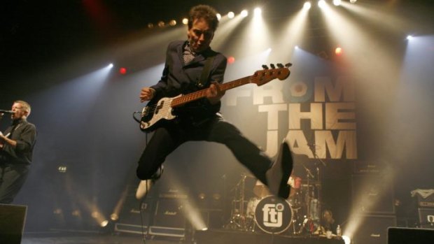 Bruce Foxton on stage with The Jam.