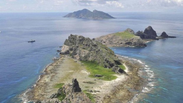 The disputed islands known as Senkaku in Japan and Diaoyu in China in the East China Sea.