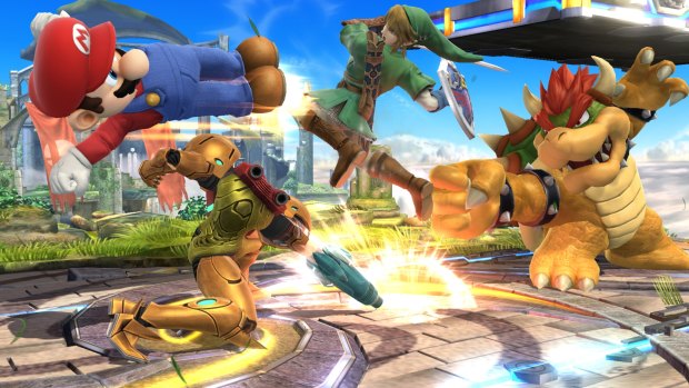 Smartphone-bound: Favourite Nintendo characters, seen here in <i>Super Smash Bros. for Wii U</i>, will soon appear in games for your phone.