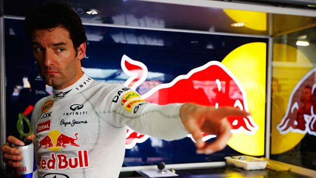 Seeing red ... Mark Webber has been tipped to leave Red Bull for Ferrari.