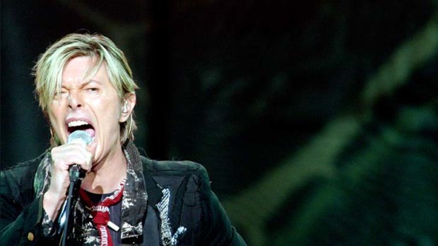 David Bowie at the Sydney Entertainment Centre in 2004.