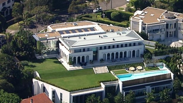 The $100 million Packer family mansion at Vaucluse lies empty.