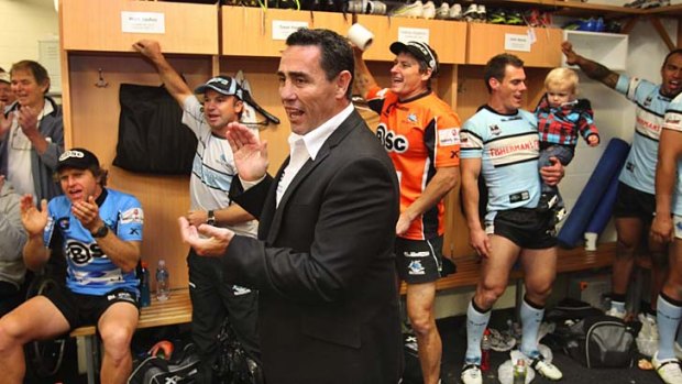 Comeback: Stood-down Sharks coach Shane Flanagan is likely to return to his faithful fold who have supported him over the past few turbulent weeks.