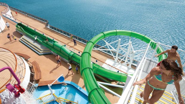 Take the plunge: go for an adrenalin rush onboard Carnival Spirit.