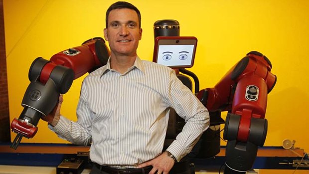 Scott Eckert, chief executive of the Rethink Robotics, defends his industry against critics who decry robots as jobs-killers.