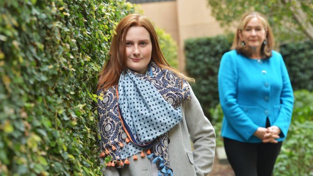Olivia Harper-Moser, 15, with Barbara Arrowsmith-Young. 