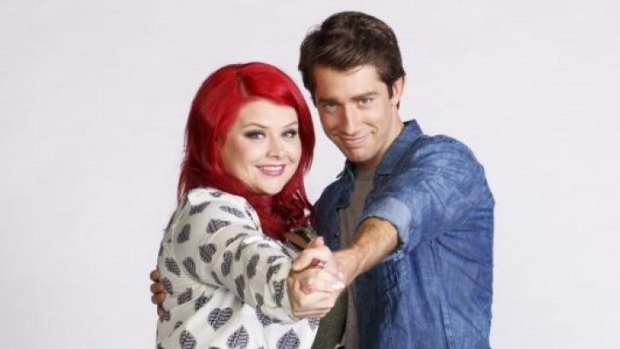 In step: Melissa Bergland and Nick Russell of the new season of Winners & Losers on Seven.  