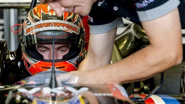 "I think I'm ready for it": Dutch schoolboy Max Verstappen.
