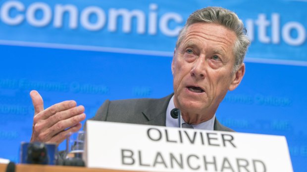 ‘‘The world economy is facing strong and complex cross currents,’’ IMF's chief economist Olivier Blanchard says.