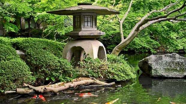 Green peace: Japanese gardens are traditionally places of contemplation.