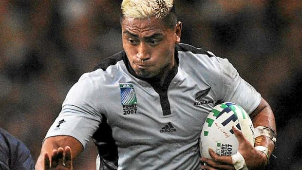 Jerry Collins representing New Zealand at the 2007 World Cup.