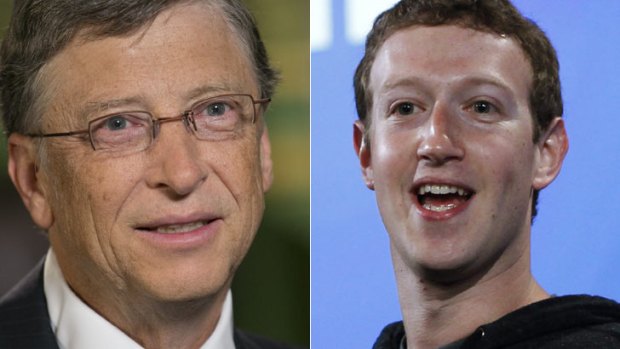In the club: Bill Gates and Mark Zuckerberg.