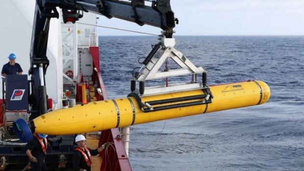 The Bluefin-21 undersea drone dived "beyond its depth rating" in an attempt to locate the plane's black boxes.