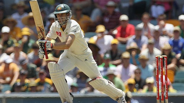 Simon Katich playing for Australia in 2010.