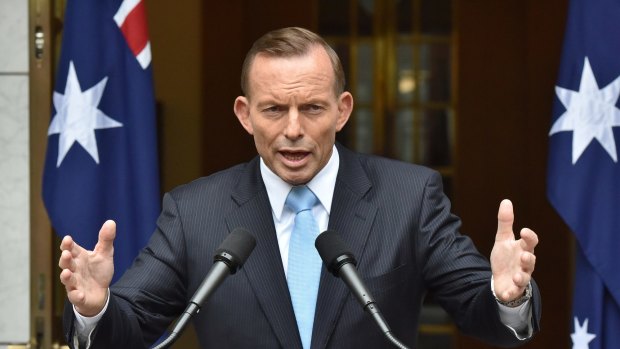 Prime Minister Tony Abbott in Canberra on Sunday.