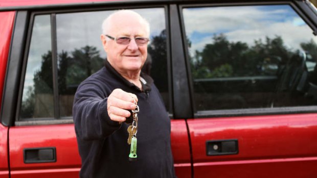 Key decision: Fred Neate is handing over his car keys after 58 years of driving.