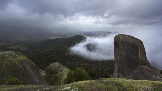 A misty view from Gibraltar Peak