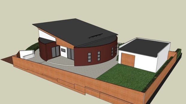An artist's impression of the completed house.